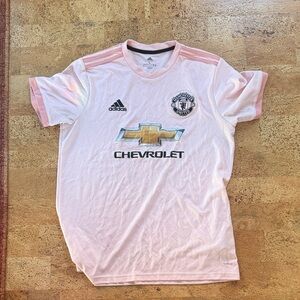 Adidas Light Pink Manchester United Soccer Jersey
